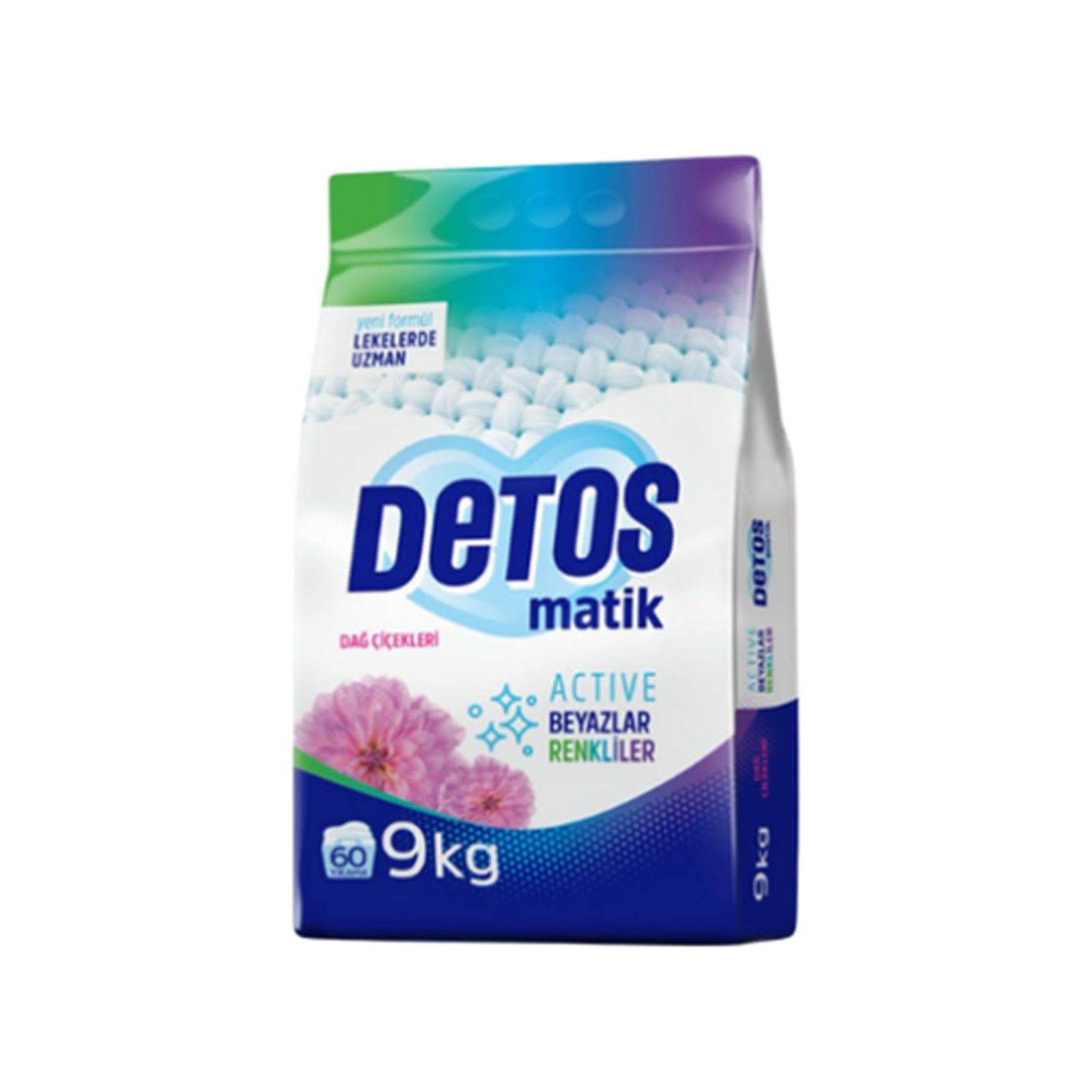 Detos Dağ Çiçekleri Çamaşır Deterjanı 9 Kg.  1 Alana 1 Bedava